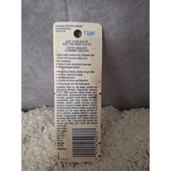 Vtg Maybelline Shades Of You Lipstick Paradise Pink/Rose No bleeding Colorstay - Picture 3 of 4